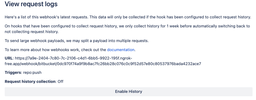 Enable History